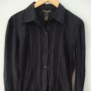 Banana Republic navy blue button down
